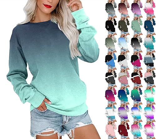 Navy Blue Sweatshirt Women's Graphic T-Shirts Hawaii Shirts for Women Hot Pink Bodysuit Women Work Tops American Flag Sweater Sporty Dresses for Women Exercise Clothes for Women(A-Blue,Medium)