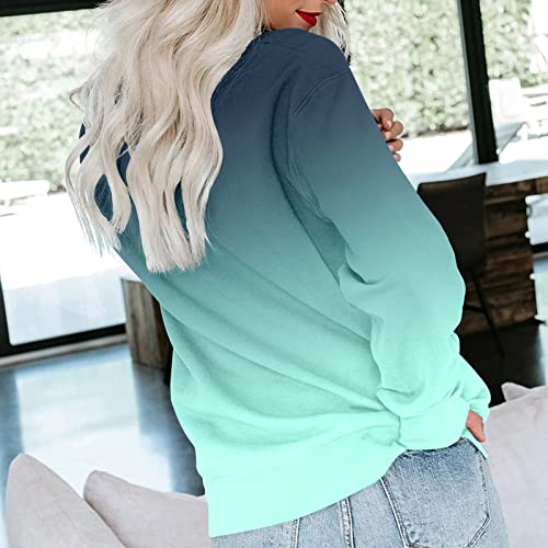 Navy Blue Sweatshirt Women's Graphic T-Shirts Hawaii Shirts for Women Hot Pink Bodysuit Women Work Tops American Flag Sweater Sporty Dresses for Women Exercise Clothes for Women(A-Blue,Medium)