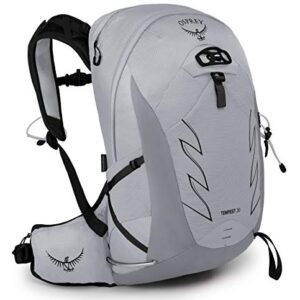 Osprey Tempest 20 Women's Hiking Backpack, Aluminum Grey, Medium/Large & Talon 22 Men's Hiking Backpack, Eclipse Grey, Large/X-Large