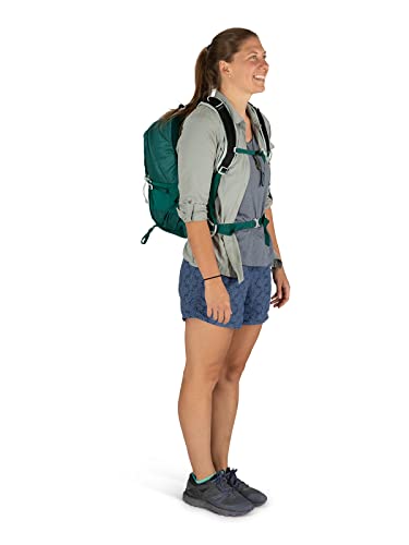 Osprey Tempest 20 Women's Hiking Backpack, Jasper Green,Medium/Large & Talon 22 Men's Hiking Backpack, Eclipse Grey, Large/X-Large