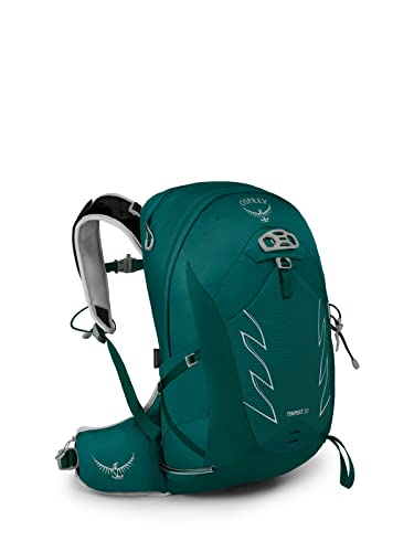 Osprey Tempest 20 Women's Hiking Backpack, Jasper Green,Medium/Large & Talon 22 Men's Hiking Backpack, Eclipse Grey, Large/X-Large