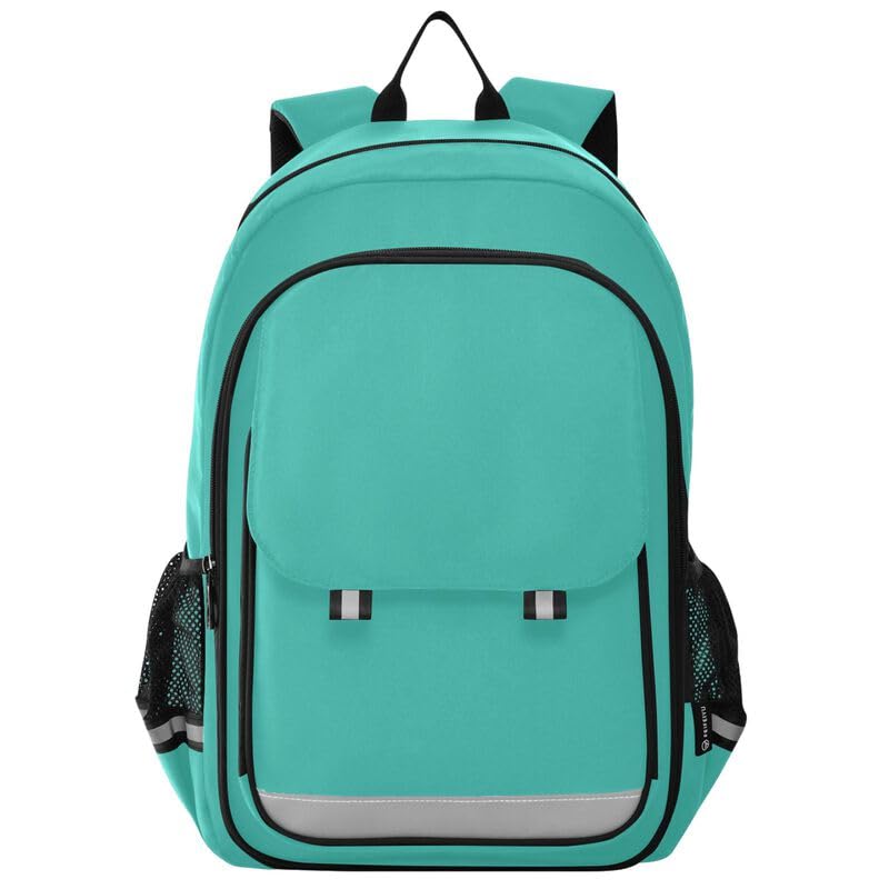 ODAWA Turquoise Bakcpack Primary Middle School Book Bags Girls Boys Backpack for Kids 17 Inch