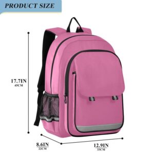 ODAWA Spinel Red Bakcpack Primary Middle School Book Bags Girls Boys Backpack for Kids 17 Inch