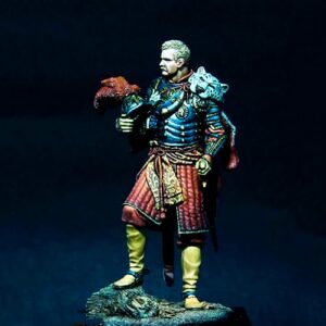 1/24 Resin Soldier Model Kit Ancient European Commander Warrior Resin Model Kit Unassembled and Unpainted (C6zi-5)