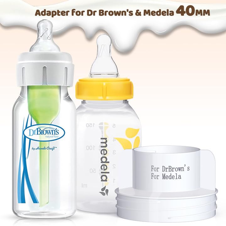 Hopebig Bottle Warmer Adapter for Dr Brown's & Medela Baby Bottle - 40MM (Bottle Warmer not Included)