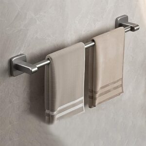 bathroom towel bar, 19.69 inch towel racks for bathroom wall mounted, heavy duty bath hand towel holder organizer, modern home decor towel rod, gray single bar (gray)