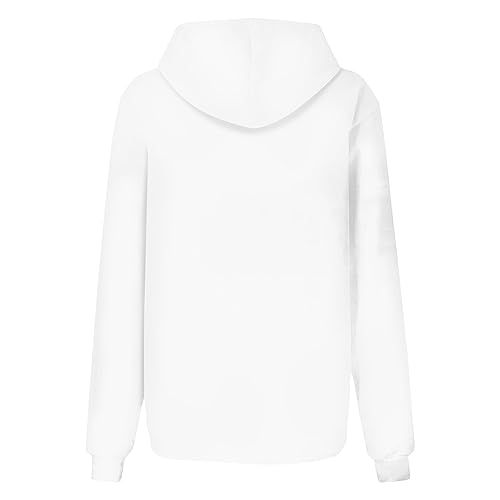 wkind olades Bar-bie Come On Let's Go Party Hoodies for Women Oversized Hooded Sweatshirts Fleece Casual Long Sleeve Pullover Loose Lightweight Fall Clothes 2023 White
