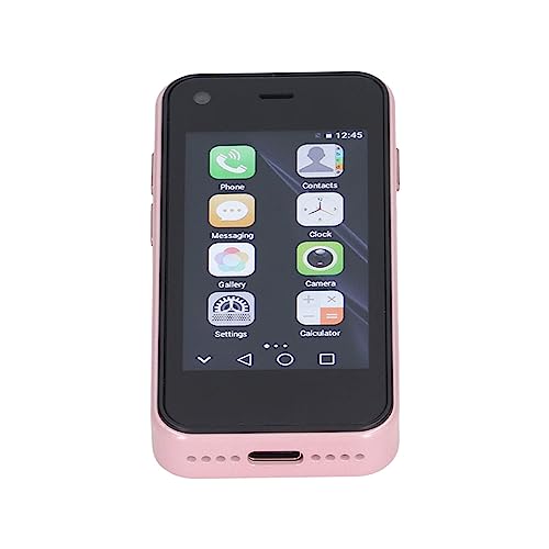 Rosvola Small 3G Smartphone, Quad Core 2.5 Inch Cellphone for Kids for Everyday Life (Pink)
