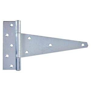 National Hardware N128-900 286 Extra Heavy T Hinges in Zinc, 10" (Pack of 2)
