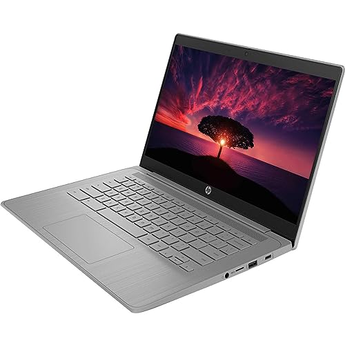 HP Chromebook Laptop 14inch IPS Display - Google Chromebook for Students - Intel Celeron N4120 -Wi-Fi 5 - USB Type C - HDMI Cable (4GB RAM| 64GB Storage)