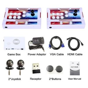 GWALSNTH 26800 in 1 Wireless Pandora Box 40S Bluetooth Arcade Games Console,1280X720 Display,3D Games,Search/Save/Hide/Pause Games,1-4 Players …