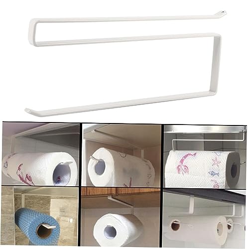 [Premium Stainless Steel Under Cabinet Kitchen Towel Holder Rack | Space-Saving Hanging Paper Towel Organizer for Kitchen Storage | Durable and Stylish Undercounter Paper Towel Rack]