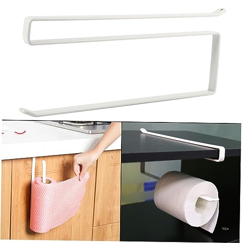 [Premium Stainless Steel Under Cabinet Kitchen Towel Holder Rack | Space-Saving Hanging Paper Towel Organizer for Kitchen Storage | Durable and Stylish Undercounter Paper Towel Rack]