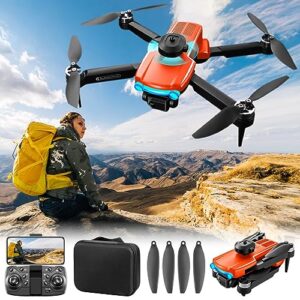 brushless motor drone with 1080p camera 2.4g wifi fpv rc quadcopter with headless mode, follow me, altitude hold, obstacle avoidance toys gifts for kids adults