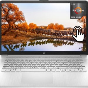 HP 2023 Newest Touchscreen Business Laptop, 17.3 Inch HD+ Display, AMD Ryzen 5 7530U Processor(Beats i7-1165G7), 64GB RAM, 1TB SSD, Wi-Fi 6, Anti-Glare, Full KB, Webcam, Windows 11 Home, Silver