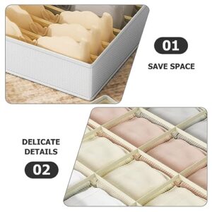 Didiseaon 1 Set Underwear Drawer Organizer Bras Socks Storage Foldable Wardrobe Organizer