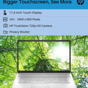 HP 2023 Newest Touchscreen Business Laptop, 17.3 Inch HD+ Display, AMD Ryzen 5 7530U Processor(Beats i7-1165G7), 64GB RAM, 1TB SSD, Wi-Fi 6, Anti-Glare, Full KB, Webcam, Windows 11 Home, Silver