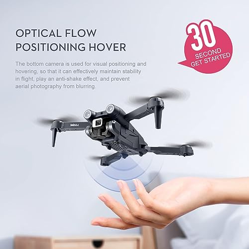 RKSTD RC Drone With Camera - HD RC Drone For Kids, Fpv Adult Beginner RC Drone, One Button Takeoff/Landing, Gravity Sensor, Gesture Control, 3D Flip, Voice Control, Holiday Gift