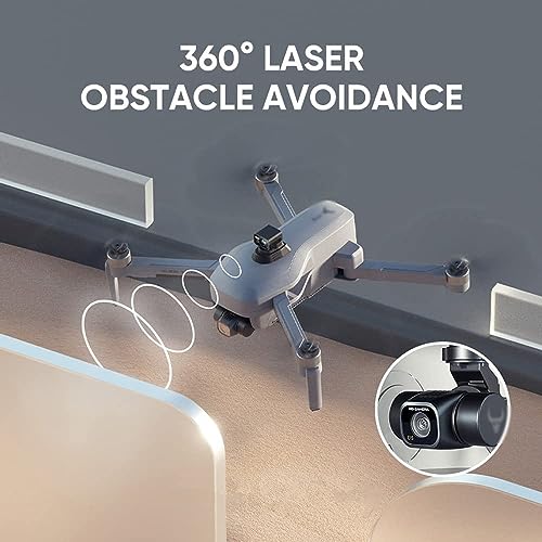 RKSTD Adult RC Drone With 4K HD FPV Camera, Foldable Mini RC Quadcopter With Waypoint, Headless Mode, Altitude Hold, With Obstacle Avoidor, 3D Flip, Beginner Toy Gift