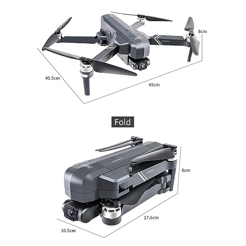 RKSTD GPS RC Drone With 4K Ultra HD Camera, Suitable For Adult Beginners, Foldable FPV RC Quadcopter, Brushless Motor, Follow Me, Smart Return, 5G Transmission, Altitude Hold