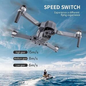 RKSTD GPS RC Drone With 4K Ultra HD Camera, Suitable For Adult Beginners, Foldable FPV RC Quadcopter, Brushless Motor, Follow Me, Smart Return, 5G Transmission, Altitude Hold