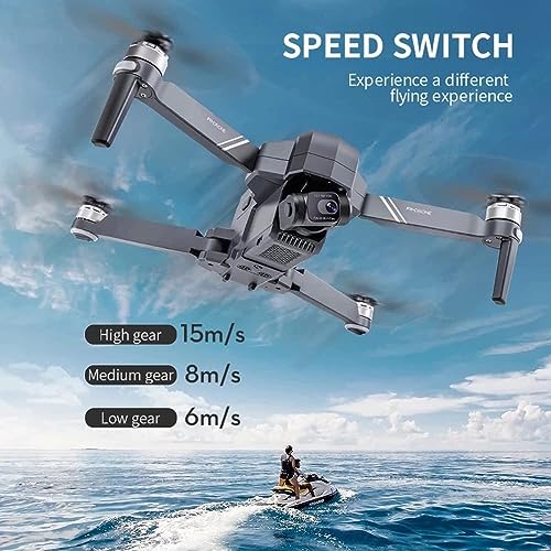 RKSTD GPS RC Drone With 4K Ultra HD Camera, Suitable For Adult Beginners, Foldable FPV RC Quadcopter, Brushless Motor, Follow Me, Smart Return, 5G Transmission, Altitude Hold