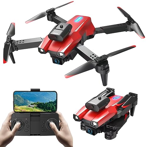 Drone With 1080P HD Fpv Camera Remote Control Toys Gifts For Boys Girls With Altitude Hold Headless Mode(Red)