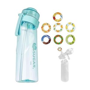 ebbels 7 flavor pods air scented fruit flavor 0 sugar plastic water drink bottle flavor pods 650ml water bottle gym and outdoor gifts air flavored water bottle (color : c)