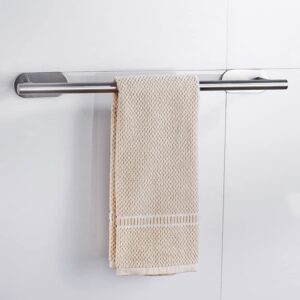 Towel Rack Wall-Mounted Stainless Steel Bathroom Towel Shelf Holder Hanger Self Hanging Rail Bathroom Supplies Rod Organiser Rack Shelf