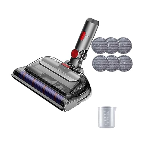 NUTRAC Vacuum Cleaner Electric Cleaning Mop Head Wet and Dry Brush Home Floor Mop Heads Accessories，Compatible for Dyson V7 V8 V10 V11V15