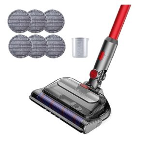 NUTRAC Vacuum Cleaner Electric Cleaning Mop Head Wet and Dry Brush Home Floor Mop Heads Accessories，Compatible for Dyson V7 V8 V10 V11V15