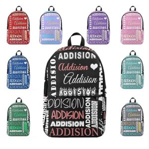 deargifts custom name backpack for girls boys kids personalized school backpack bookbag travel bag