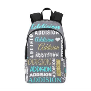 Deargifts Custom Name Backpack for Girls Boys Kids Personalized School Backpack Bookbag Travel Bag