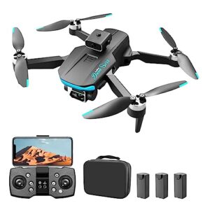 goolrc gps 5gwifi remote control drone with camera 720p dual camera obstacle avoidance brushless motor optical flow localization remote control quadcopter for kids adults with storage bag