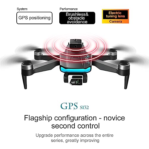 GoolRC GPS 5GWIFI Remote Control Drone with Camera 720P Dual Camera Obstacle Avoidance Brushless Motor Optical Flow Localization Remote Control Quadcopter for Kids Adults with Storage Bag