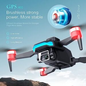 GoolRC GPS 5GWIFI Remote Control Drone with Camera 720P Dual Camera Obstacle Avoidance Brushless Motor Optical Flow Localization Remote Control Quadcopter for Kids Adults with Storage Bag