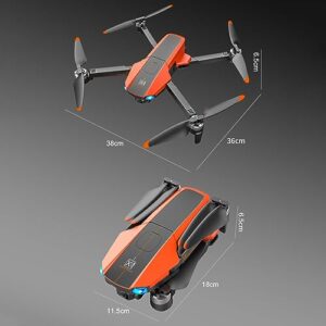 RKSTD Foldable FPV RC Drone With 6K WiFi Camera, Suitable For Adults, Beginners And Children; Voice Gesture Control RC Quadcopter, With GPS Positioning, 5G Image Transmission