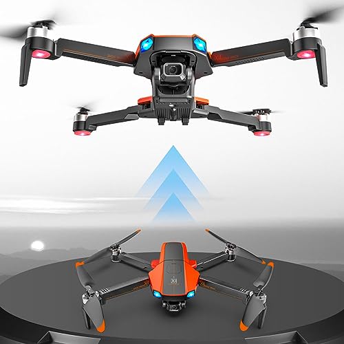 RKSTD Foldable FPV RC Drone With 6K WiFi Camera, Suitable For Adults, Beginners And Children; Voice Gesture Control RC Quadcopter, With GPS Positioning, 5G Image Transmission