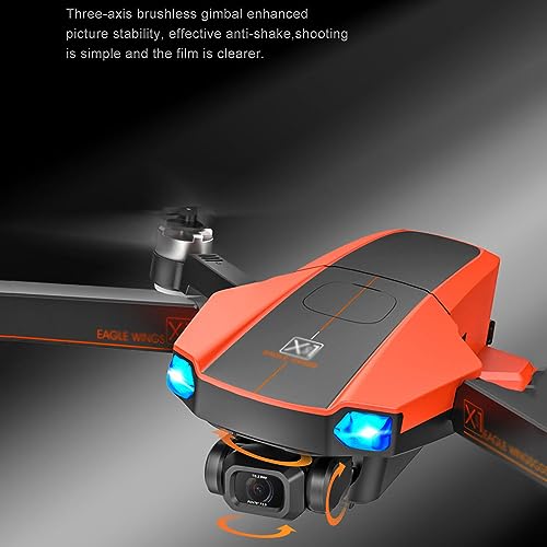 RKSTD Foldable FPV RC Drone With 6K WiFi Camera, Suitable For Adults, Beginners And Children; Voice Gesture Control RC Quadcopter, With GPS Positioning, 5G Image Transmission