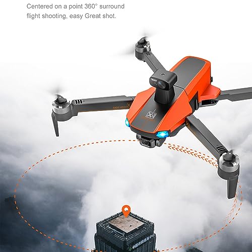 RKSTD Foldable FPV RC Drone With 6K WiFi Camera, Suitable For Adults, Beginners And Children; With GPS Positioning, 5G Image Transmission, With Obstacle Avoidance Device