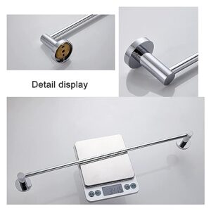 Towel BAR Rack Towel Rack Wall Mounted Single Towel Storage Rack Towel Bar,Copper Round Towel Rod for Bathroom or Kitchen,Polished Chrome Finish Towel Storage Shelf Bathroom Hardware/50Cm (Size : 20C