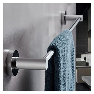 Towel BAR Rack Towel Rack Wall Mounted Single Towel Storage Rack Towel Bar,Copper Round Towel Rod for Bathroom or Kitchen,Polished Chrome Finish Towel Storage Shelf Bathroom Hardware/50Cm (Size : 20C