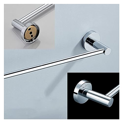 Towel BAR Rack Towel Rack Single Towel Storage Rack Towel Bar Copper Towel Rod,Wall Mounted Round Towel Rail for Bathroom or Kitchen,Polished Chrome Finish/70Cm (Size : 70Cm)