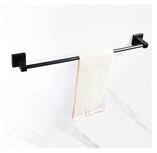 Towel BAR Rack Towel Rack Bath Single Towel Rail,Square Aluminum Towel Storage Rack Towel Bar,Wall Mounted Towel Rod for Bathroom or Kitchen/60Cm (Size : 60Cm)