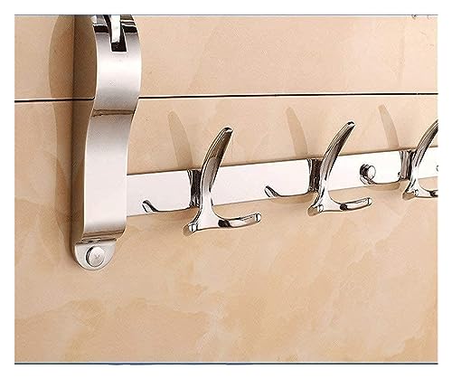 TOWEL BAR RACK Towel Rack Bathroom Stainless Steel Bath Towel Rod with Hook,Wall Mounted Swing Towel Bar - Bathroom Kitchen Swivel Towel Rack Hanger Holder Organizer,Folding Space Saver Towel Rail Tow