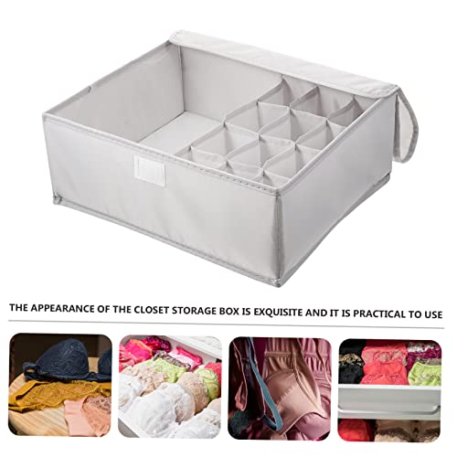 BESTOYARD underwear storage box clothes drawer hanging drawers for closet collapsible container cloth Drawer Dividers bra Socks Storage Container underwear drawer underwear storage organizer