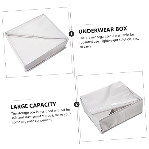 BESTOYARD underwear storage box clothes drawer hanging drawers for closet collapsible container cloth Drawer Dividers bra Socks Storage Container underwear drawer underwear storage organizer