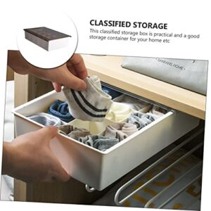 Abaodam 1Pc Box Storage Box containers for clothes plastic container with lid clothes drawers lingerie drawer dividers wall hanging storage bag plastic socks Organizer Bra Storage Tray tie