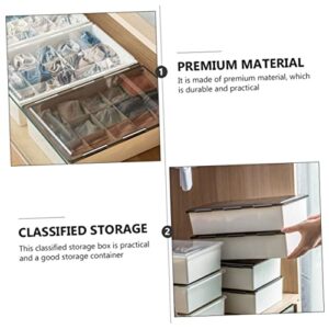 Abaodam 1Pc Box Storage Box containers for clothes plastic container with lid clothes drawers lingerie drawer dividers wall hanging storage bag plastic socks Organizer Bra Storage Tray tie