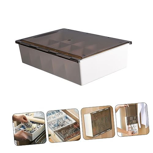 Abaodam 1Pc Box Storage Box containers for clothes plastic container with lid clothes drawers lingerie drawer dividers wall hanging storage bag plastic socks Organizer Bra Storage Tray tie